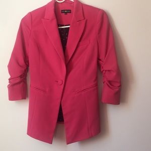 Pink suit jacket